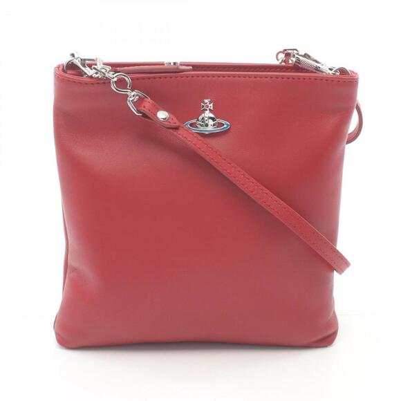 VIVIENNE WESTWOOD Red Leather Shoulder Bag - Picture 1 of 6